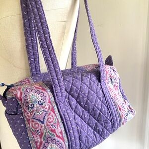 Vera Bradley original 80’s Purple Quilted Paisley Shoulder Bag